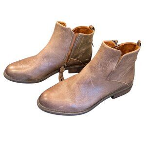 Franco Sarto Brown Leather Ankle Boots Booties – Women’s Size 10